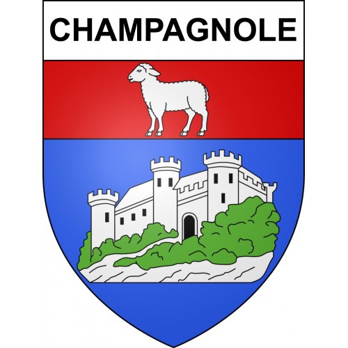 Champagnole Sticker wappen, gelsenkirchen, augsburg, klebender aufkleber