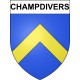 Pegatinas escudo de armas de Champdivers adhesivo de la etiqueta engomada