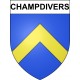 Stickers coat of arms Champdivers adhesive sticker