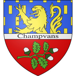 Stickers coat of arms Champvans adhesive sticker