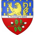 Stickers coat of arms Champvans adhesive sticker