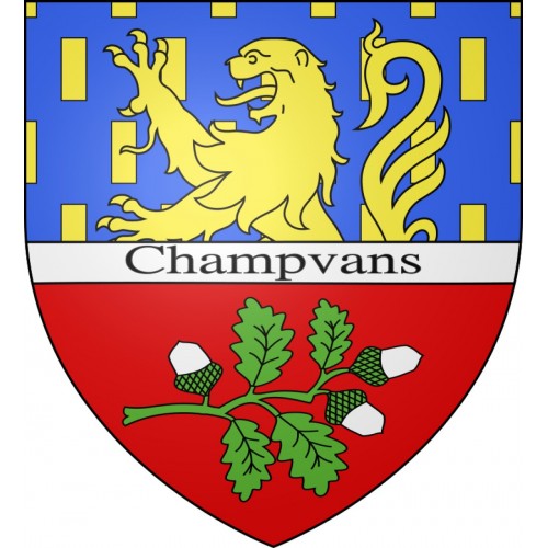Champvans 39 ville sticker blason écusson autocollant adhésif