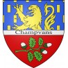 Champvans Sticker wappen, gelsenkirchen, augsburg, klebender aufkleber