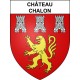 Pegatinas escudo de armas de Château-Chalon adhesivo de la etiqueta engomada