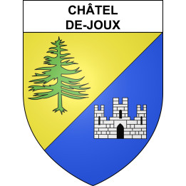 Stickers coat of arms Châtel-de-Joux adhesive sticker