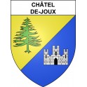 Châtel-de-Joux 39 ville sticker blason écusson autocollant adhésif
