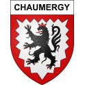 Chaumergy 39 ville sticker blason écusson autocollant adhésif