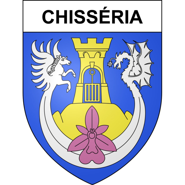 Pegatinas escudo de armas de Chisséria adhesivo de la etiqueta engomada