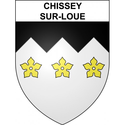 Stickers coat of arms Chissey-sur-Loue adhesive sticker