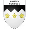 Chissey-sur-Loue 39 ville sticker blason écusson autocollant adhésif