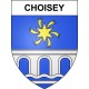 Pegatinas escudo de armas de Choisey adhesivo de la etiqueta engomada