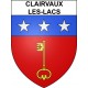 Pegatinas escudo de armas de Clairvaux-les-Lacs adhesivo de la etiqueta engomada