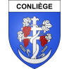 Conliège Sticker wappen, gelsenkirchen, augsburg, klebender aufkleber