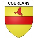 Courlans Sticker wappen, gelsenkirchen, augsburg, klebender aufkleber