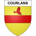 Stickers coat of arms Courlans adhesive sticker