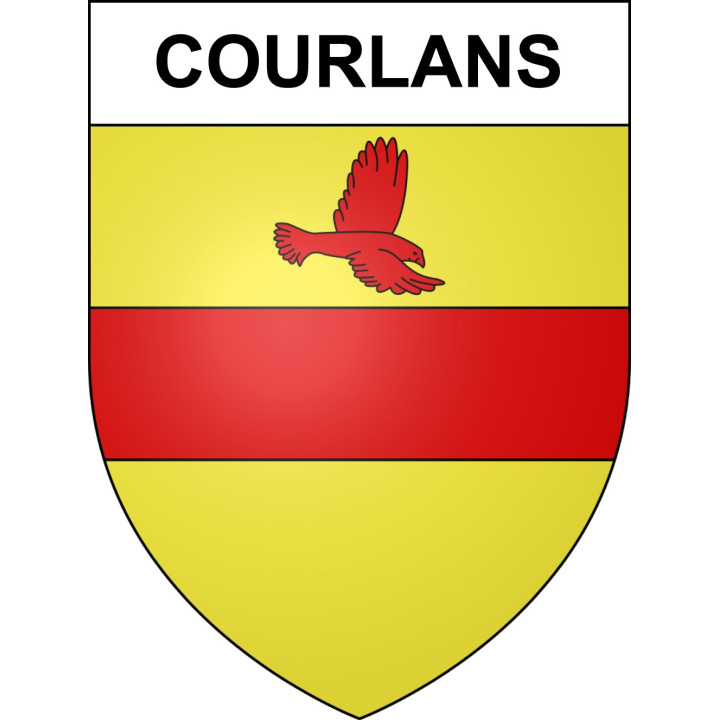 Courlans Sticker wappen, gelsenkirchen, augsburg, klebender aufkleber