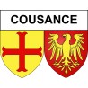 Stickers coat of arms Cousance adhesive sticker