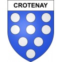 Crotenay 39 ville sticker blason écusson autocollant adhésif