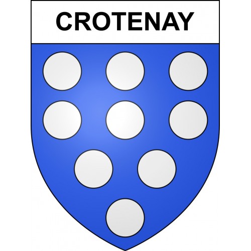 Stickers coat of arms Crotenay adhesive sticker