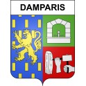 Damparis 39 ville sticker blason écusson autocollant adhésif