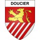 Doucier 39 ville sticker blason écusson autocollant adhésif
