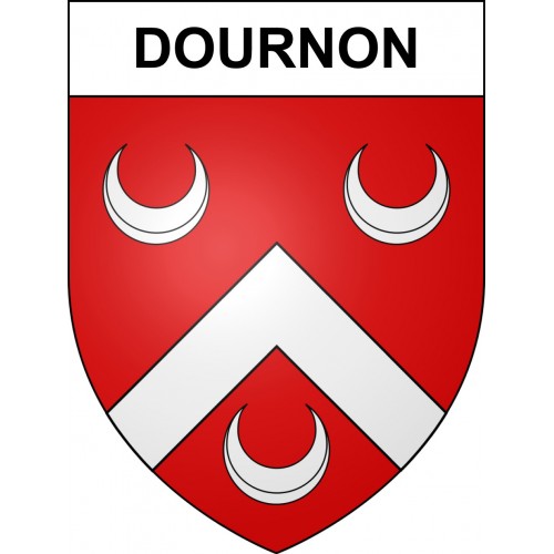 Dournon 39 ville sticker blason écusson autocollant adhésif
