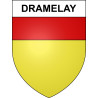 Pegatinas escudo de armas de Dramelay adhesivo de la etiqueta engomada