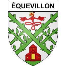 Stickers coat of arms Équevillon adhesive sticker