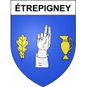 Stickers coat of arms Étrepigney adhesive sticker