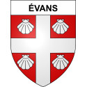 Pegatinas escudo de armas de Évans adhesivo de la etiqueta engomada