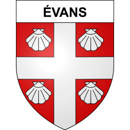Stickers coat of arms Évans adhesive sticker