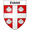 Pegatinas escudo de armas de Évans adhesivo de la etiqueta engomada