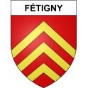 Fétigny 39 ville sticker blason écusson autocollant adhésif