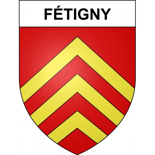 Fétigny 39 ville sticker blason écusson autocollant adhésif