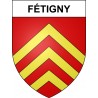 Pegatinas escudo de armas de Fétigny adhesivo de la etiqueta engomada