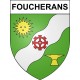 Stickers coat of arms Foucherans adhesive sticker