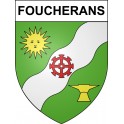 Foucherans 39 ville sticker blason écusson autocollant adhésif