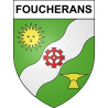 Foucherans Sticker wappen, gelsenkirchen, augsburg, klebender aufkleber