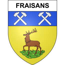 Stickers coat of arms Fraisans adhesive sticker