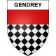 Gendrey 39 ville sticker blason écusson autocollant adhésif