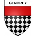 Gendrey 39 ville sticker blason écusson autocollant adhésif