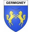 Germigney Sticker wappen, gelsenkirchen, augsburg, klebender aufkleber