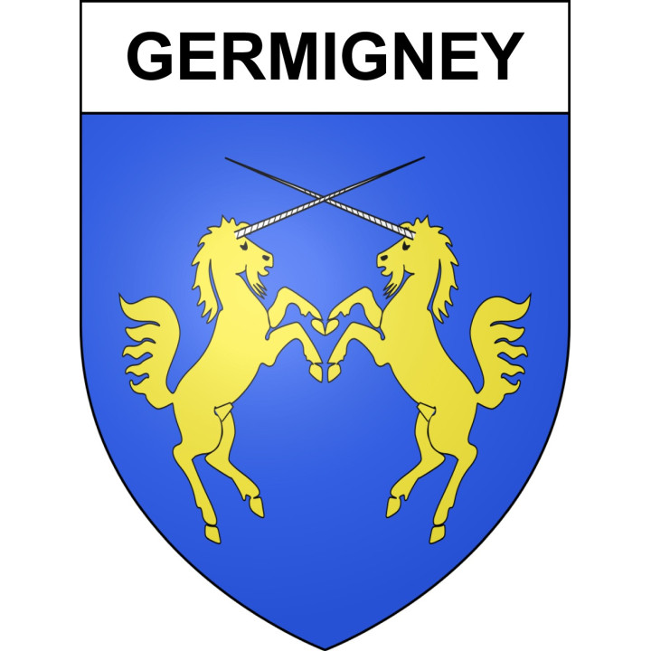 Germigney Sticker wappen, gelsenkirchen, augsburg, klebender aufkleber