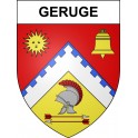 Geruge 39 ville sticker blason écusson autocollant adhésif