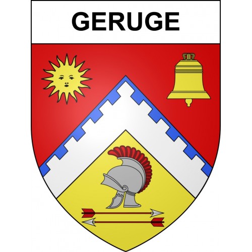 Pegatinas escudo de armas de Geruge adhesivo de la etiqueta engomada