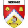Pegatinas escudo de armas de Geruge adhesivo de la etiqueta engomada