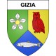 Gizia 39 ville sticker blason écusson autocollant adhésif