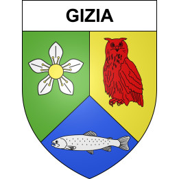 Gizia 39 ville sticker blason écusson autocollant adhésif