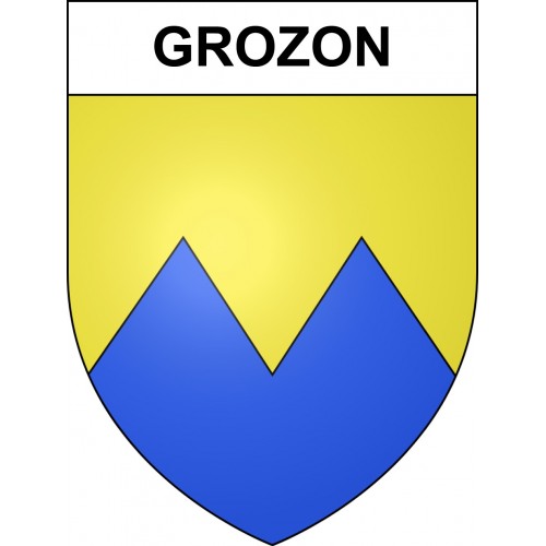 Pegatinas escudo de armas de Grozon adhesivo de la etiqueta engomada