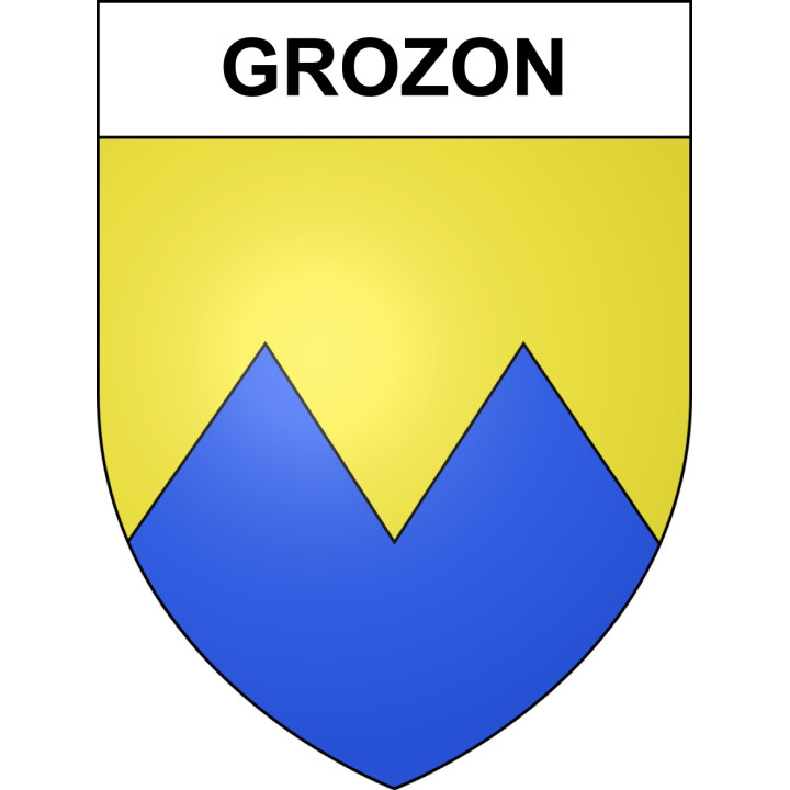 Pegatinas escudo de armas de Grozon adhesivo de la etiqueta engomada